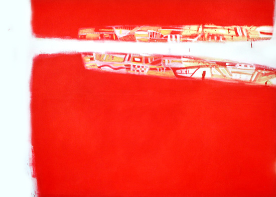 Červené tělo krajiny II